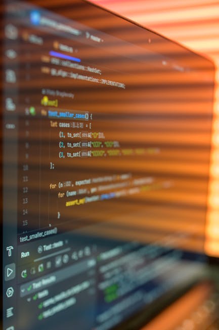 מסך עם קוד תכנות בשפת Python